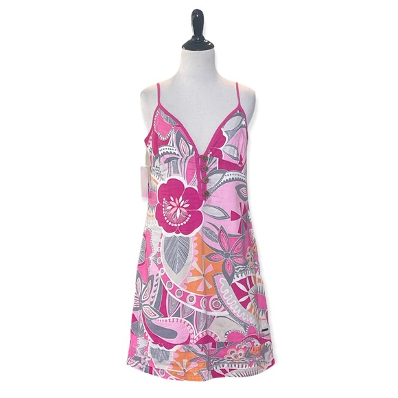 ROXY FLORAL BACK TIE DRESS **NWT** - Picture 12 of 13